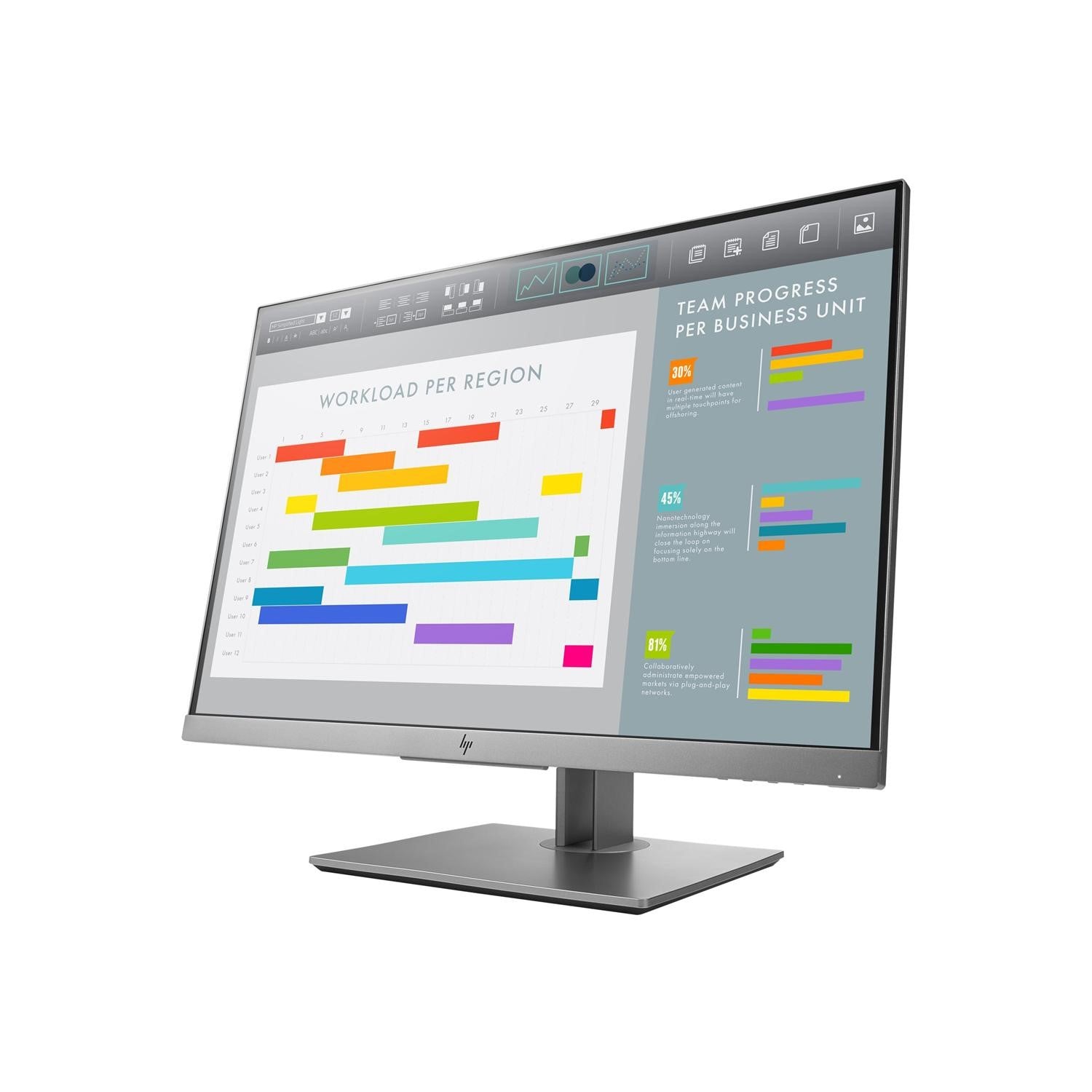 HP EliteDisplay E243i 24-inch Borderless IPS Monitor with HDMI Port - Reconditioned Grade A