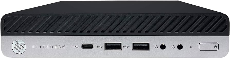 HP EliteDesk 800 G4 Mini Desktop 65W Intel Core i7-8700 3.20GHz 16GB Ram 256GB NVMe 1TB HDD - Reconditioned Grade A