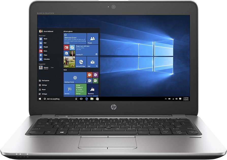 HP EliteBook 820 G3 Intel Core i5-6300U 2.40GHz 8GB Ram 256GB SSD 12.5