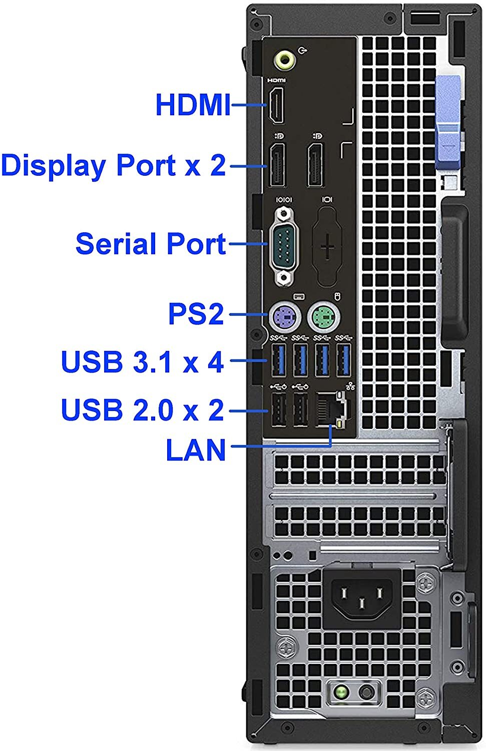 Dell OptiPlex 7050 Small Form Factor (SFF) Intel Core i7-7500 3.4GHz Processor 8GB Ram 256SSD - Reconditioned Grade A