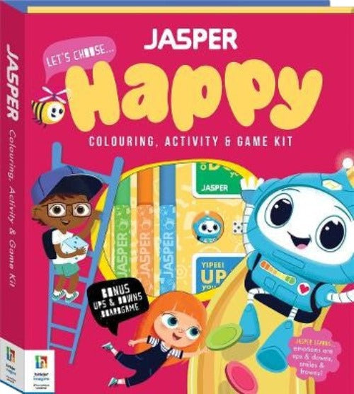 Jasper Let's Choose Happy - Ultimate Coloring, Activity & Game Kit - Bargain Stock